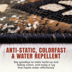 YHSF South West Native American Area Rug C318 - Easy Clean, Thick, Soft, Durable Native Tribal American Indian Inspired Rug for Bedroom/Living Room and More - Sage Green, 8 Feet x 10 Feet