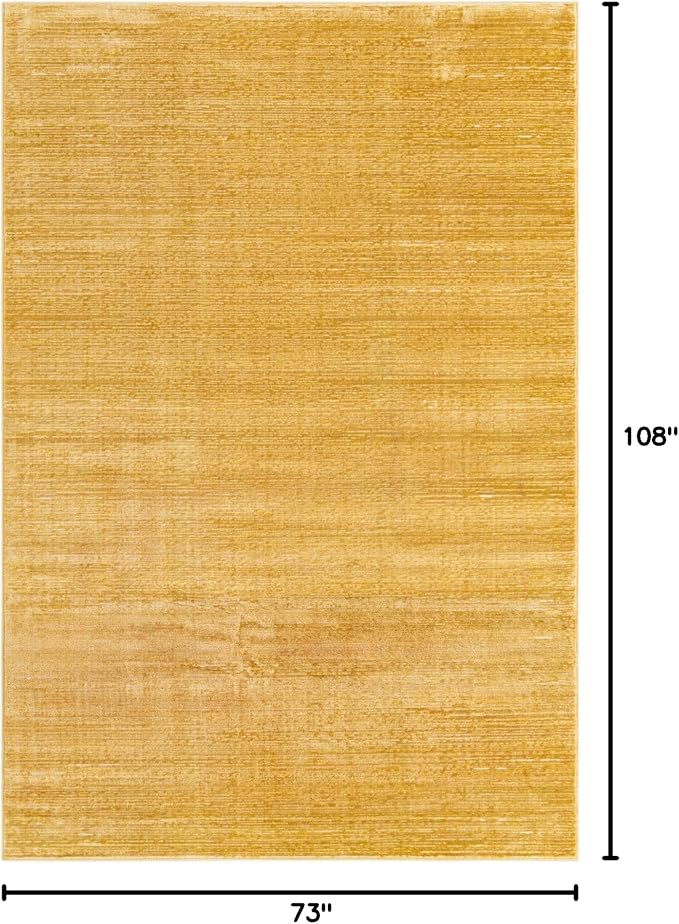 Unique Loom Finsbury Collection Area Rug - Kate (6' 1" x 9' Rectangle, Yellow)