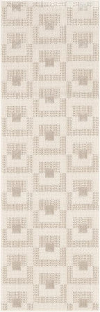 Nourison Home Nordic Ivory Beige 2' x 6' Area Rug - Easy Clean, Non Shedding, Bed Room, Living Room, Dining Room, Kitchen (6' Runner)