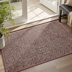 MontVoo Door Mat Indoor Entrance Doormat, Absorbent Durable Rubber Non Slip Front Door Mat for Inside Entry Entryway Dirt Trapper Welcome Mat, Red 24''x36''