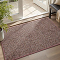 MontVoo Door Mat Indoor Entrance Doormat, Absorbent Durable Rubber Non Slip Front Door Mat for Inside Entry Entryway Dirt Trapper Welcome Mat, Red 17''x30''