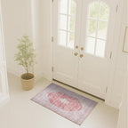 Fame Rugs Turkish Rug. Washable Vintage Oriental Antique Inspired Traditional Doormat Small Modern Area Rugs Luxury Entryway Entry Bedroom Bathroom Kitchen (410CP, 2' x 3')