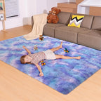 5x7 Area Rugs for Living Room, Fluffy Large Rugs for Bedroom, Soft Shag Fuzzy Non-Slip Carpet for Kids Boys and Girls Nursery Room Dorm Indoor Home Decor (Rainbow, 5ft x 7ft)