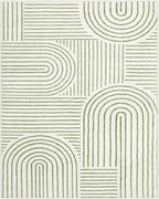 Lahome Abstract 9x12 Area Rugs for Living Room Bedroom, Soft Washable Rugs 9x12, Ultra-Thin Non-Slip Modern Dining Room Rug Non-Shedding Accent Carpet for Office, Green
