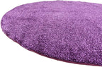 Unique Loom Solo Collection Area Rug - Calabasas (7' 10" Round, Violet)