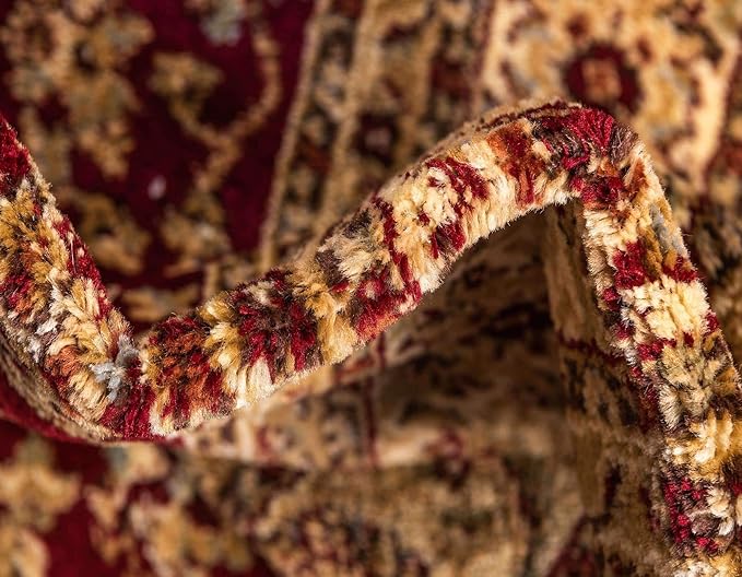 Unique Loom Voyage Collection Traditional Oriental Classic Intricate Design Area Rug (2' 0 x 8' 0 Runner, Red/Gold)