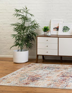 Unique Loom Isabella Collection Area Rug - Adjani (5' 1" x 8' Rectangle, Ivory/ Beige)