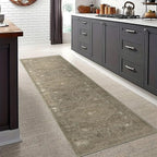 vivorug Runner Rug 2'x7' Vintage Washable Non-Slip Runners for Hallways Kitchen Entryway Laundry Room Carpet Hallway Runner Olive