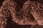 Unique Loom Solid Shag Collection Area Rug (5' 3" x 8' Rectangle, Chocolate Brown)