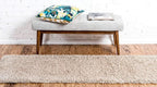 Unique Loom Solid Shag Collection Area Rug (2' 6" x 13' 1" Runner, Taupe)