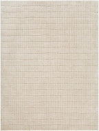 Livabliss x Our PNW Home Cascade Minimalist Striped Area Rug, 9'2" x 12', Light Brown
