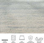 SAFAVIEH Adirondack Collection Runner Rug - 2'6" x 14', Slate & Cream, Modern Ombre Design, Non Shedding & Easy to Clean, Ideal for Hallway, Foyer, Kitchen, Entryway, Bedroom (ADR113T)
