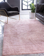 Unique Loom Solo Collection Area Rug - Calabasas (7' 10" x 10' Rectangle, Pink)