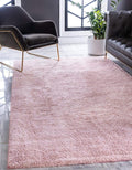 Unique Loom Solo Collection Area Rug - Calabasas (5' 3" x 7' 7" Rectangle, Pink)