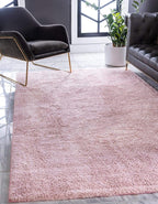 Unique Loom Solo Collection Area Rug - Calabasas (5' 3" x 7' 7" Rectangle, Pink)