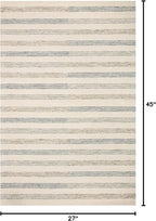 Loloi Chris Loves Julia Chris Collection CHR-05 Ivory/Slate 2'-3'' x 3'-9'', .50" Pile Height, Accent Rug