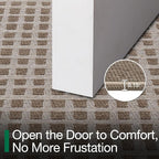 LUMI Inside Door Mat for Entry 24''x36'', Absorbent, Dirt Trapper, Low Profile Thin, Non Slip Mats with Rubber Backing, Ideal for Indoor, High Traffic, Garage, Entrance, Checkered Beige