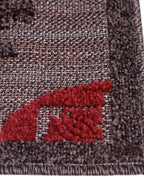 Unique Loom Outdoor Modern Collection Area Rug - Chicago (2' x 3' 1" Rectangle Brown/Orange)