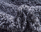 Unique Loom Davos Shag Collection Area Rug - Solid (3' 3" Round, Peppercorn)