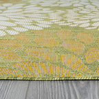 Beverly Rug Outdoor Rug 10x14 Modern Exotic Tropical Leaf Area Rugs for Indoor and Outdoor Patio Deck Porch Garden Water Resistant Washable Outside Carpet (10 x 14 Green)