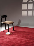 Rugsotic Carpets Hand Knotted Gabbeh Wool 5'x8' Area Rug Solid Dark Red L00111