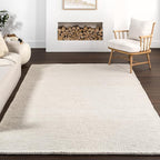 Nuloom Penelope Off-White/Ivory, 2'6" x 8', Hand-Braided, Wool & Cotton, Soft and Textured, High Traffic, Stain Resistant, Easy Clean, Durable Runner for Bedroom, Living Room, Dining, Entryway