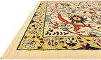 Unique Loom Espahan Collection Area Rug - Cape Cod (8'Square, Cream/ Black)