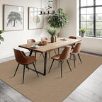Braided Area Rug 6x9 Ft Washable Rugs for Living Room Non Slip Bedroom Rugs Boho Dining Room Rug Cotton Living Room Woven Floor Carpet for Nursery Playroom, Orange/Tan/Brown