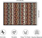 Rustic Cabin Wildlife Entrance 2x3 Rug,Bear Moose Deer Country,Farmhouse Door Mat Indoor Throw Rugs Small Entryway Rug Doormat Washable Non Slip Vintage Floor Carpets Mat for Front Door,Bedroom