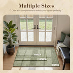 MontVoo Door Mat Indoor Entrance Doormat, Absorbent Durable Rubber Non Slip Front Door Mat for Inside Entry Entryway Dirt Trapper Welcome Mat, Green 24''x36''