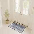 Fame Rugs Turkish Rug. Washable Vintage Oriental Antique Inspired Traditional Doormat Small Modern Area Rugs Luxury Entryway Entry Bedroom Bathroom Kitchen (409CN, 2' x 3')