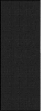 IOHOUZE Washable Runner Rug 2.6x8 Non Slip Rubber Backed Wide Hallway Runner Entryway Runner Indoor, Kitchen Rugs Woven Cotton Floor Carpet for Hall Entrance Bedroom, Black/Grey