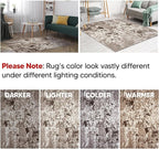 Keen Home Design Area Rugs - 6x9 Non-Shedding, Abstract Rugs for Kitchen, Living Room, Bedroom, Dining Room, Entryway - Size: 5'11" x 9'2", Multi
