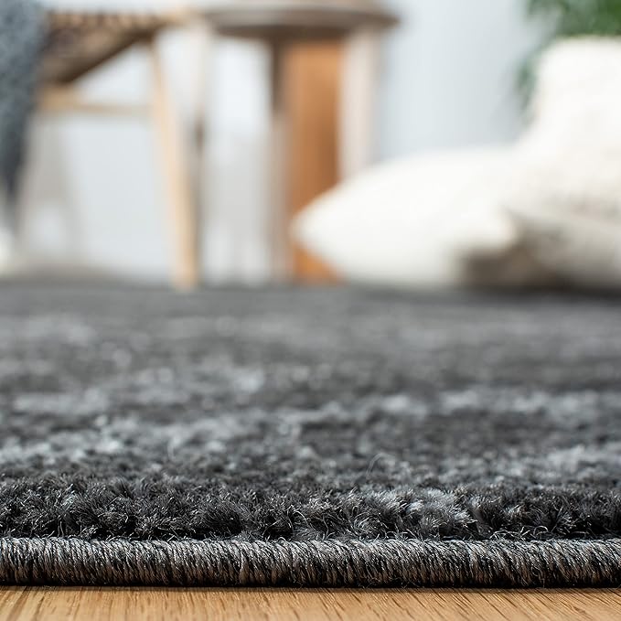 SAFAVIEH Adirondack Collection Runner Rug - 2'6" x 12', Dark Grey & Grey, Modern Diamond Distressed Design, Non-Shedding & Easy Care, Ideal for High Traffic Areas in Living Room, Bedroom (ADR131F)