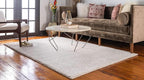 Unique Loom Solo Collection Area Rug - Calabasas (5' 3" x 7' 7" Rectangle, Ivory)