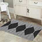 HelloTree 2x3 Entryway Rug, Indoor Small Machine Washable Area Rug Non Slip Backing Home Decor Floor Decoration Mat Boho Rugs for Entrance Kids Room Bedside Bedroom Resistant Carpet
