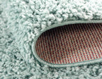 Unique Loom Davos Shag Collection Area Rug - Solid (2' 7" x 13' 1" Runner, Aqua)