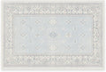 RUGGABLE Washable Vintage Area Rug – Verena Soft Blue 2x3, Stain-Resistant, Non-Slip – Small Machine Washable Rugs for Living Room, Bedroom, Hallway, Entryway & Bathroom–with Cushioned Pad