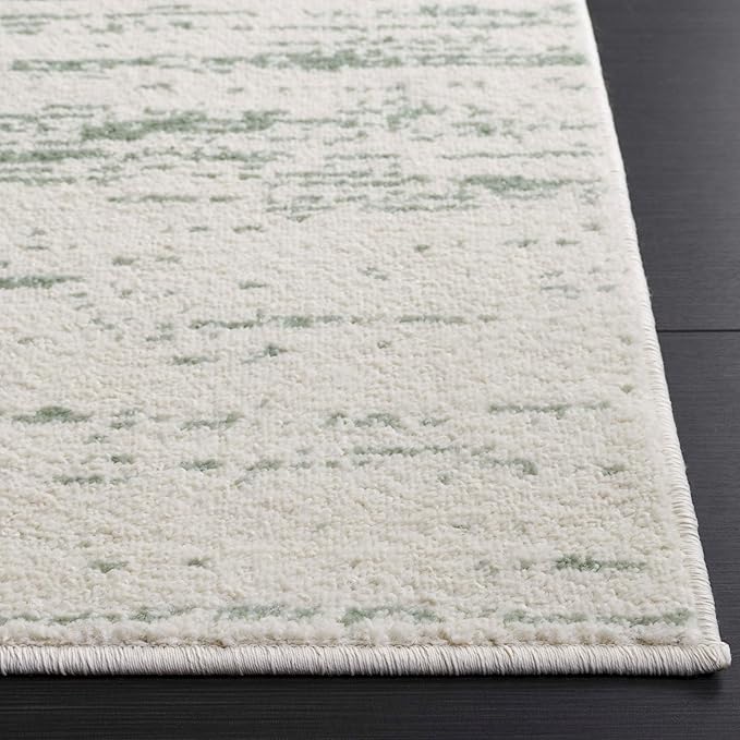 SAFAVIEH Adirondack Collection Runner Rug - 2'6" x 12' Runner, Sage & Ivory, Modern Ombre Design, Non Shedding & Easy to Clean, Ideal for Hallway, Foyer, Kitchen, Entryway, Bedroom (ADR113X)