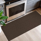 EARTHALL Washable Runner Rug 2x5 Ft Non Slip Runners for Hallways Cotton Rubber Backed Kitchen Runner Braided Indoor Floor Carpet Runners for Entryway, Hallway, Kitchen, Bedroom, Brown/Coffee