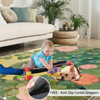 Peacock Peony Rugs for Bedroom - 6x9 Rug, Peacock Decor Area Rugs for Living Room, Peony Flower Carpet, Floral Animal Washable Area Mat, Aesthetics Carpet - Peafowl Home Decor & Gifts