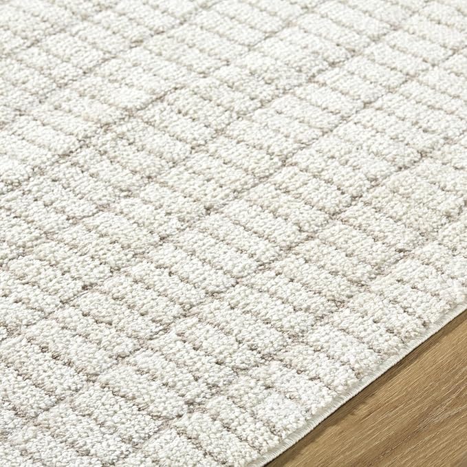 Livabliss x Our PNW Home Cascade Minimalist Striped Area Rug, 2'7" x 7'3", Ivory/Light Brown