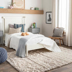 Livabliss Hapsburg Moroccan Shag Area Rug, 2' x 2'11", Beige