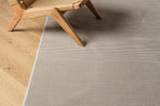 Revival Rugs Stripe 5'3"x8' Washable Area Rug for Living Room Bedroom - 100% Recycled Oeko-TEX Certified, Medium Pile, Taupe