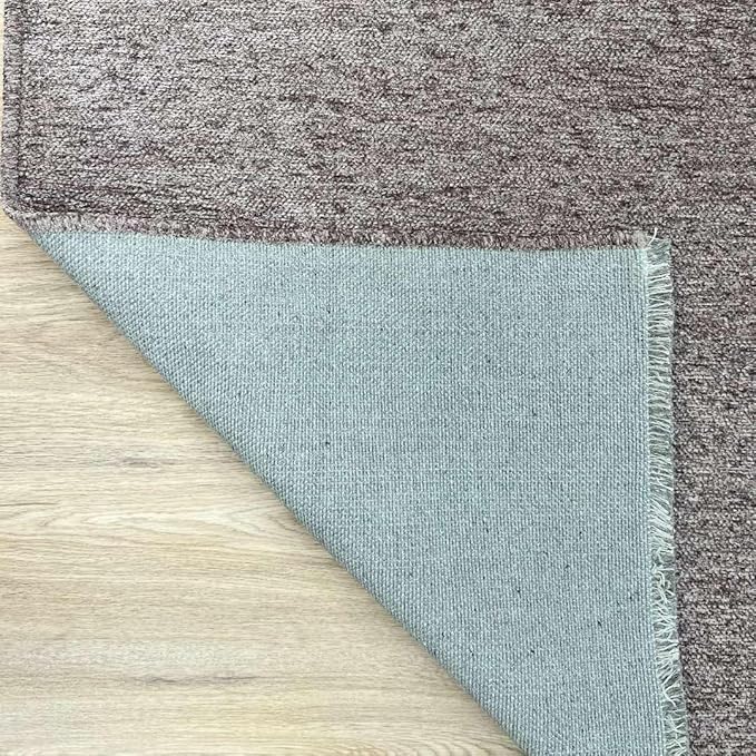 Alfa Rich 3x5 Dark Gray Washable Area Rugs for Living Room Bedroom Kitchen Cotton Decor Solid Runner
