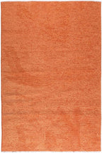 Alfa Rich 4x6 Burnt Orange Washable Area Rugs for Living Room Bedroom Kitchen Cotton Solid Decor Rug