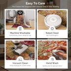 Arbosofe Modern Abstract Rug for Living Room, 5'x7' Washable Area Rug with Non-Slip Backing & Short Pile, Large Carpet with Abstract Pattern for Living Room Bedroom and Dining Floor Carpet Red Orange
