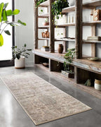 Loloi Teagan Collection TEA-03 Ivory/Sand 3'-4" x 5'-7" Accent Rug, Large, Soft Neutral Rug, High-Traffic for Living Room, Bedroom, Home Office, Dining Area