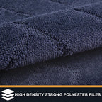 PURRUGS Dirt Trapping Door Mat 32" x 47", Non-Slip Machine Washable Entry Rug, Shoe Scraper, Dog Doormat, Super Absorbent Welcome Mat for Front & Back Door, Muddy Wet Shoes & Paws, Navy Blue