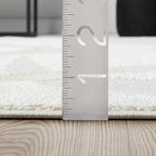 Abani Nomad Cream & Beige Area Rug 4' x 6' for Living Room, Bedroom - Chic Abstract Pattern - Durable & Easy to Clean